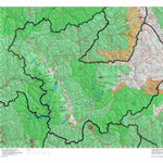 Idaho HuntData LLC Idaho Controlled Antelope Unit 36A(1) Land Ownership Map (36A-1 ) digital map