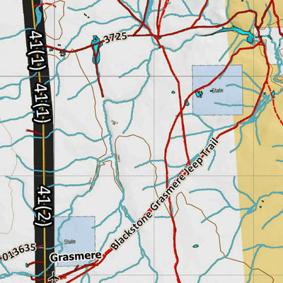 Idaho HuntData LLC Idaho Controlled Antelope Unit 41(2) Land Ownership Map (41-2 ) digital map