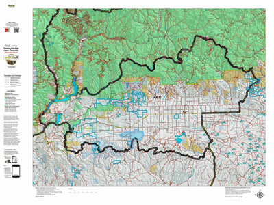Idaho HuntData LLC Idaho Controlled Antelope Unit 44(1) Land Ownership Map (44-1 ) digital map