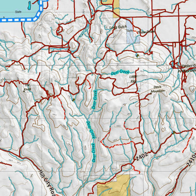 Idaho HuntData LLC Idaho Controlled Antelope Unit 44(2) Land Ownership Map (44-2 ) digital map