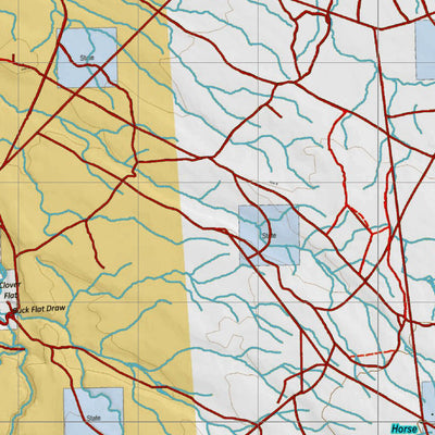 Idaho HuntData LLC Idaho Controlled Antelope Unit 46(1)X Land Ownership Map (46-1 X) digital map