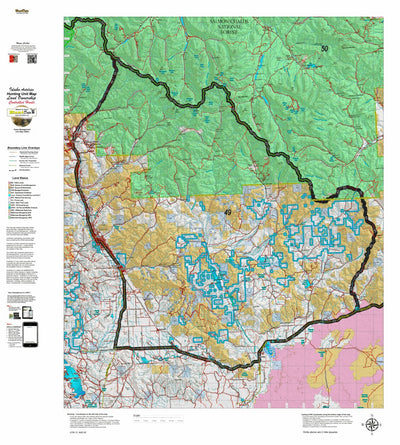 Idaho HuntData LLC Idaho Controlled Antelope Unit 49 Land Ownership Map (49) digital map