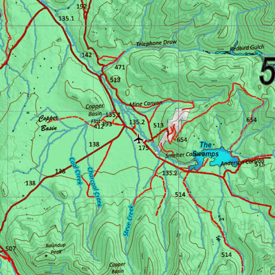 Idaho HuntData LLC Idaho Controlled Antelope Unit 50 Land Ownership Map (50) digital map