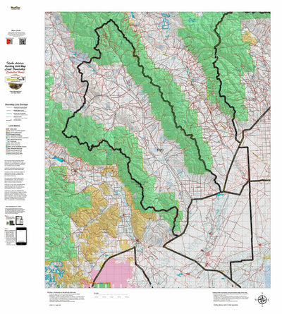 Idaho HuntData LLC Idaho Controlled Antelope Unit 51(1) Land Ownership Map (51-1 ) digital map