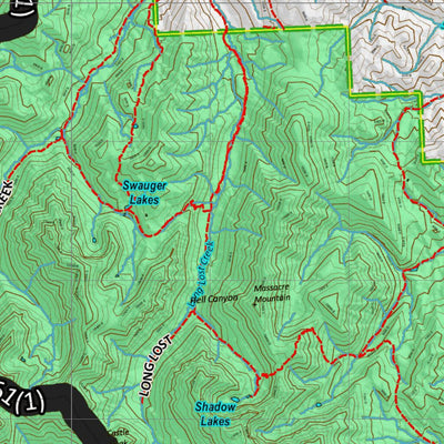 Idaho HuntData LLC Idaho Controlled Antelope Unit 51(1) Land Ownership Map (51-1 ) digital map