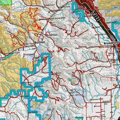 Idaho HuntData LLC Idaho Controlled Antelope Unit 52A(1) Land Ownership Map (52A-1 ) digital map