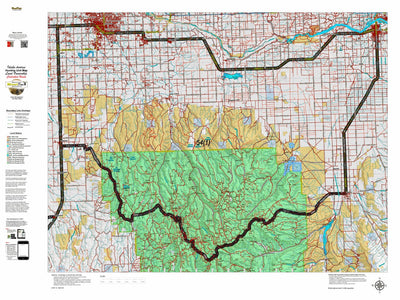 Idaho HuntData LLC Idaho Controlled Antelope Unit 54(1) Land Ownership Map (54-1 ) digital map