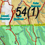 Idaho HuntData LLC Idaho Controlled Antelope Unit 54(1) Land Ownership Map (54-1 ) digital map