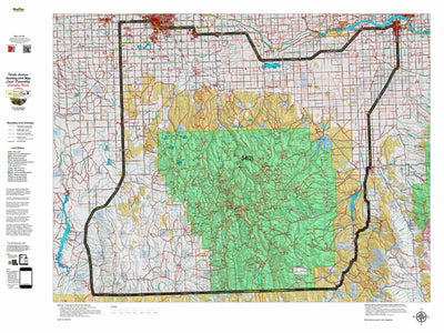 Idaho HuntData LLC Idaho Controlled Antelope Unit 54(2) Land Ownership Map (54-2 ) digital map