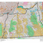 Idaho HuntData LLC Idaho Controlled Antelope Unit 55(1) Land Ownership Map (55-1 ) digital map