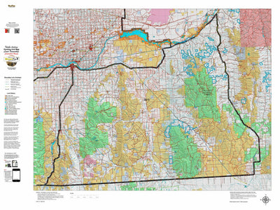 Idaho HuntData LLC Idaho Controlled Antelope Unit 55(1) Land Ownership Map (55-1 ) digital map