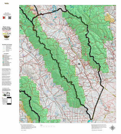 Idaho HuntData LLC Idaho Controlled Antelope Unit 58 Land Ownership Map (58) digital map
