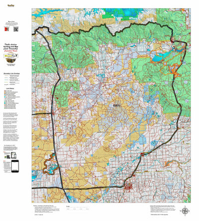 Idaho HuntData LLC Idaho Controlled Antelope Unit 60A(1) Land Ownership Map (60A-1 ) digital map