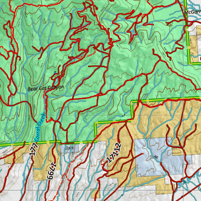 Idaho HuntData LLC Idaho Controlled Antelope Unit 60A(1) Land Ownership Map (60A-1 ) digital map