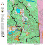 Idaho HuntData LLC Idaho Controlled Antelope Unit 61(1) Land Ownership Map (61-1 ) digital map