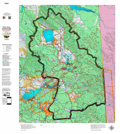 Idaho HuntData LLC Idaho Controlled Antelope Unit 61(1) Land Ownership Map (61-1 ) digital map