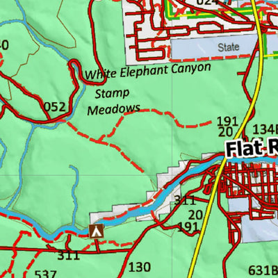 Idaho HuntData LLC Idaho Controlled Antelope Unit 61(1) Land Ownership Map (61-1 ) digital map
