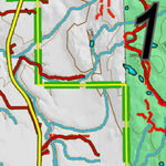 Idaho HuntData LLC Idaho Controlled Bear Unit 1_1_ne Land Ownership Map (1 -1 ne) digital map