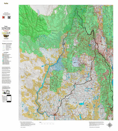 Idaho HuntData LLC Idaho Controlled Bear Unit 22_1_ Land Ownership Map (22 -1 ) digital map