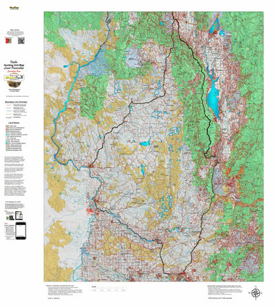 Idaho HuntData LLC Idaho Controlled Bear Unit 32_1_ Land Ownership Map (32 -1 ) digital map