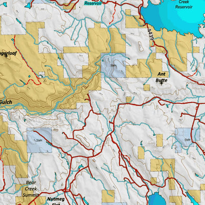 Idaho HuntData LLC Idaho Controlled Bear Unit 32_1_ Land Ownership Map (32 -1 ) digital map