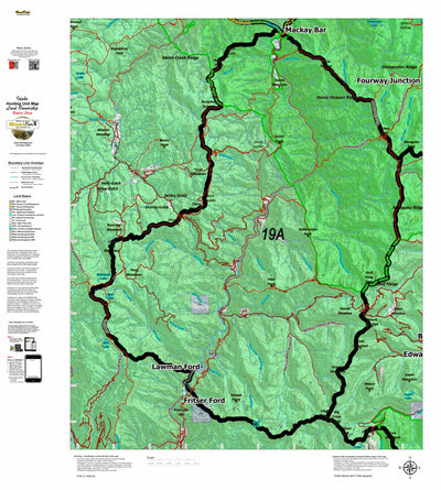Idaho HuntData LLC Idaho Controlled Bighorn Sheep Unit 19A Unit Map digital map