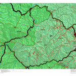 Idaho HuntData LLC Idaho Controlled Bighorn Sheep Unit 21 Unit Map digital map