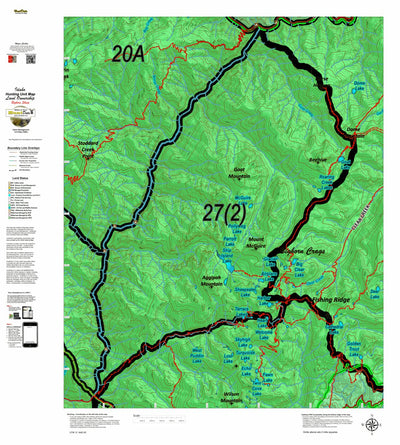 Idaho HuntData LLC Idaho Controlled Bighorn Sheep Unit 27(2) Unit Map (27-2) digital map