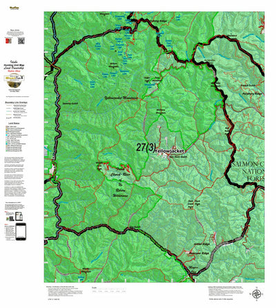 Idaho HuntData LLC Idaho Controlled Bighorn Sheep Unit 27(3) Unit Map (27-3) digital map