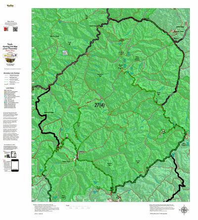 Idaho HuntData LLC Idaho Controlled Bighorn Sheep Unit 27(4) Unit Map (27-4) digital map