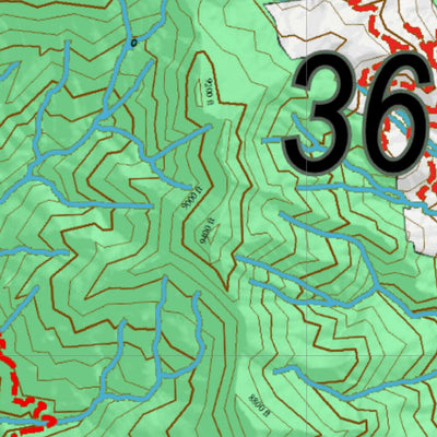 Idaho HuntData LLC Idaho Controlled Bighorn Sheep Unit 36 Unit Map digital map