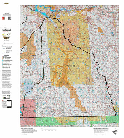 Idaho HuntData LLC Idaho Controlled Bighorn Sheep Unit 46(1)_and_46(2) Unit Map (46-1_and_46-2) digital map