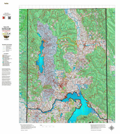 Idaho HuntData LLC Idaho Controlled Elk Unit 1 Land Ownership Map digital map