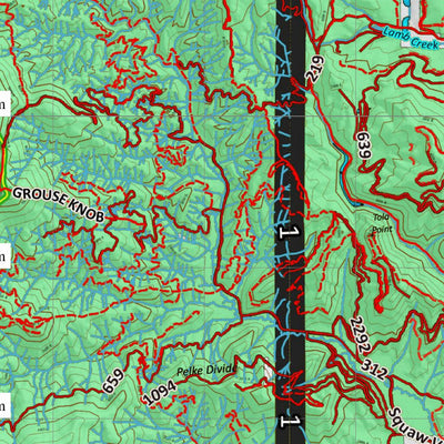 Idaho HuntData LLC Idaho Controlled Elk Unit 1 Land Ownership Map digital map