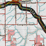 Idaho HuntData LLC Idaho Controlled Elk Unit 11A Land Ownership Map (11A) digital map