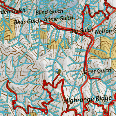 Idaho HuntData LLC Idaho Controlled Elk Unit 13 Land Ownership Map digital map