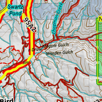 Idaho HuntData LLC Idaho Controlled Elk Unit 14(2) Land Ownership Map (14-2) digital map