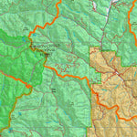 Idaho HuntData LLC Idaho Controlled Elk Unit 21(1X) Land Ownership Map (21-1X) digital map