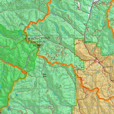 Idaho HuntData LLC Idaho Controlled Elk Unit 21(1X) Land Ownership Map (21-1X) digital map