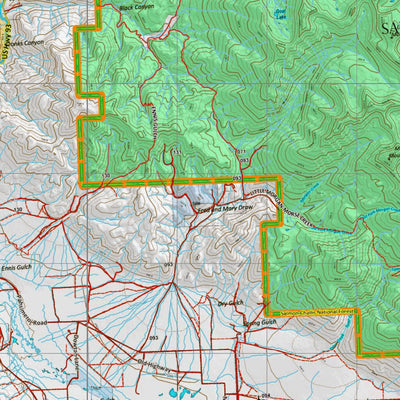 Idaho HuntData LLC Idaho Controlled Elk Unit 21A(1X) Land Ownership Map (21A-1X) digital map