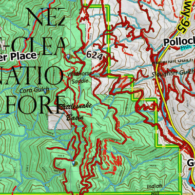 Idaho HuntData LLC Idaho Controlled Elk Unit 23 Land Ownership Map digital map