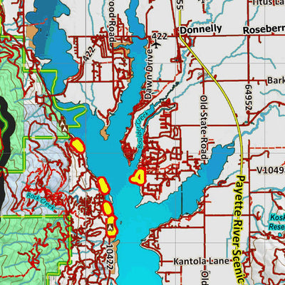 Idaho HuntData LLC Idaho Controlled Elk Unit 24 Land Ownership Map digital map