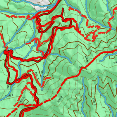 Idaho HuntData LLC Idaho Controlled Elk Unit 28(1) Land Ownership Map (28-1) digital map