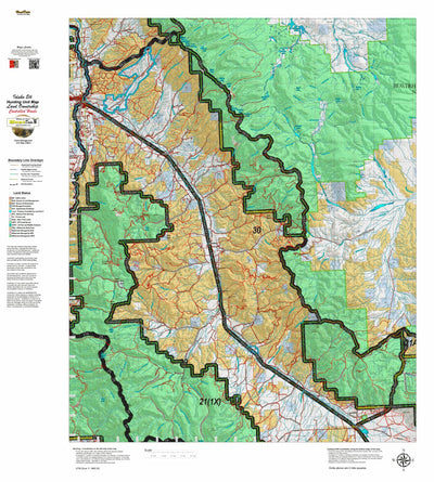 Idaho HuntData LLC Idaho Controlled Elk Unit 30 Land Ownership Map digital map