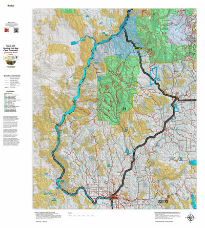 Idaho HuntData LLC Idaho Controlled Elk Unit 31 Land Ownership Map digital map
