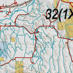 Idaho HuntData LLC Idaho Controlled Elk Unit 32(1X) Land Ownership Map (32-1X) digital map