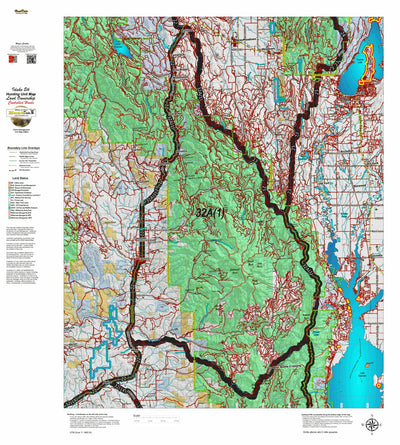 Idaho HuntData LLC Idaho Controlled Elk Unit 32A(1) Land Ownership Map (32A-1) digital map
