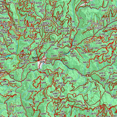 Idaho HuntData LLC Idaho Controlled Elk Unit 33(1) Land Ownership Map (33-1) digital map