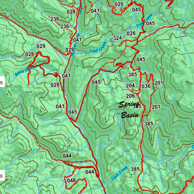 Idaho HuntData LLC Idaho Controlled Elk Unit 36A(2) Land Ownership Map (36A-2) digital map