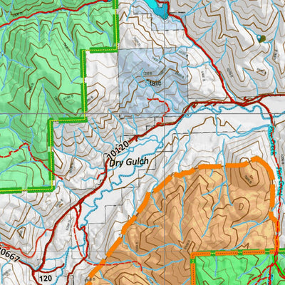 Idaho HuntData LLC Idaho Controlled Elk Unit 36AX Land Ownership Map digital map